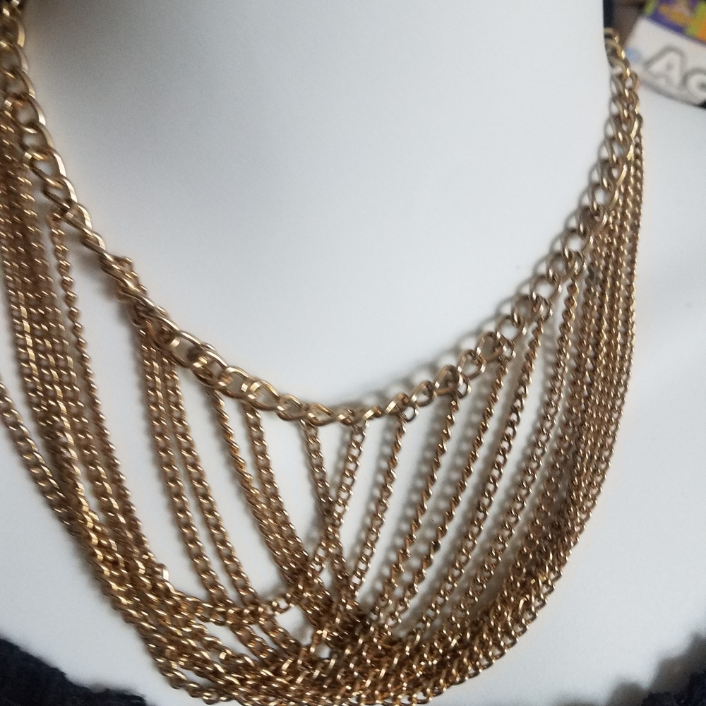 Multiple- Layer Golden Necklace - image 1